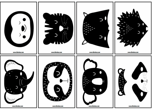 26 Flash Cards sensoriales Blanco, negro y rojo. - Image 2