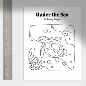 Coloring Pages. Under the sea. English-Spanish.
