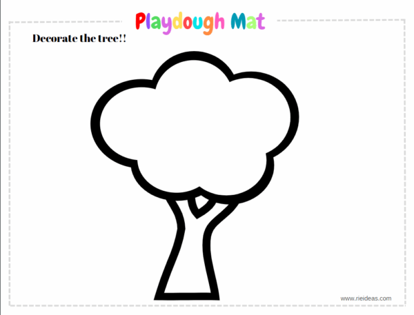 Gratis. Playdough Mat. Árbol. (Ingles-Español) - Image 2