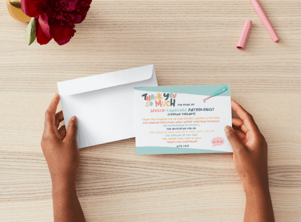 FREE Thank you card SLP (english-spanish) - Image 2