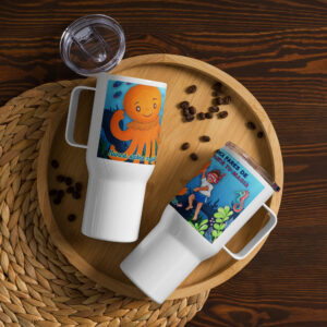 Travel mug with a handle